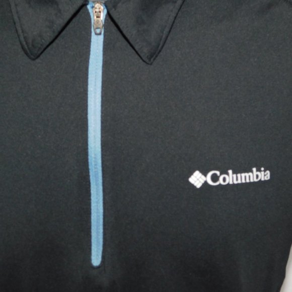Columbia Omni Freeze Zero Mens L Black 1/4 Zip Polo Shirt - Picture 5 of 12